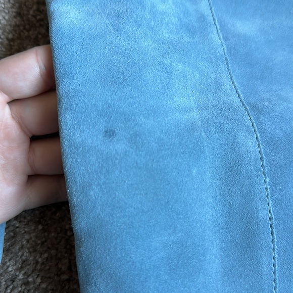 Sam Edelman Blue Suede Cowboy Boots - Picture 4 of 6